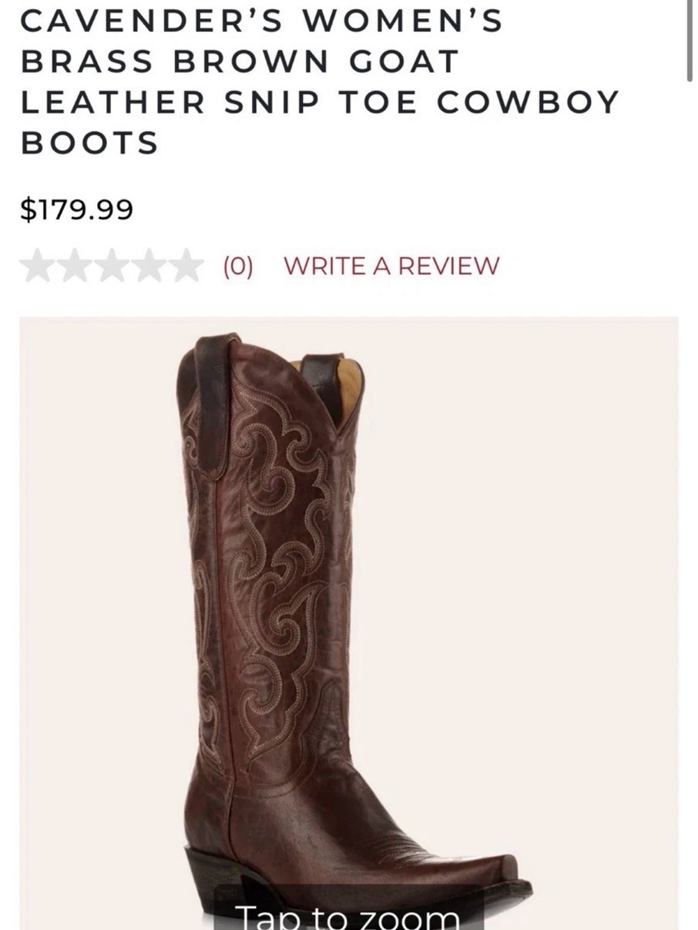Cavenders Cowboy Womens 8 B Midcalf Embroidered Rodeo Boots Western Snip Toe